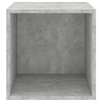 vidaXL Armoire murale Gris béton 37x37x37 cm Bois d’ingénierie