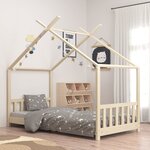 vidaXL Cadre de lit d'enfant Bois de pin massif 70x140 cm