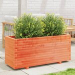 vidaXL Jardinière cire marron 110x40x49 5 cm bois de pin massif