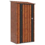 vidaXL Cabanons de jardin Marron 103 x 74 x 200 cm Métал