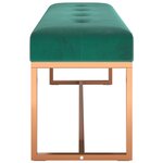 vidaXL Banc Vert foncé 110x36x45 cm Velours