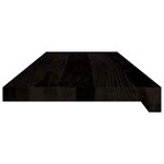 vidaXL Marches d'escalier 16 Pièces marron foncé 80x30x2 cm chêne massif