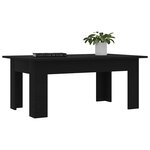 vidaXL Table basse Noir 100x60x42 cm Bois d’ingénierie