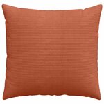 vidaXL Coussins de canapé 2 Pièces Rouge orange 50 x 50 cm