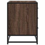 vidaXL Commode chêne marron 70x41x56 cm bois d'ingénierie