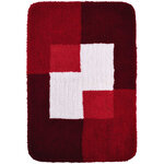 RIDDER Tapis de salle de bains Coins 60 x 90 cm Rouge 7103306