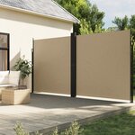vidaXL Auvent latéral rétractable beige 200x1000 cm
