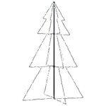 vidaXL Arbre de Noël cône 200 LED d'intérieur/d'extérieur 98x150 cm