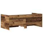 vidaXL Lit de jour avec tiroirs Bois vieilli Bois d'ingénierie 90 x 190 cm