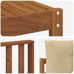 vidaXL Ensemble de canapés d'extérieur 8 Pièces Naturel et Beige