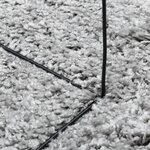 vidaXL Tapis shaggy PAMPLONA poils longs moderne gris Ø 100 cm