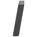 vidaXL Pieds de table basse en U  2 pièces  anthracite  50 x (42-43) cm  acier