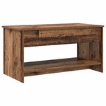 vidaXL Table basse Bois ancien 102 x 50 x 52.5 cm Bois d'ingénierie