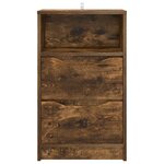 vidaXL Table de chevet Chêne fumé 40 x 30 x 467 cm Bois d'ingénierie