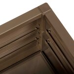 vidaXL Boîte de fleurs de jardin Marron 80 x 36 x 35 cm PP