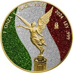 Pièce de monnaie en Argent g 31.1 (1 oz) Millésime 2024 MEXICAN FLAG