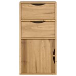 vidaXL Armoire latérale avec tiroirs ODDA 40x24x79 cm bois massif pin