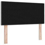 vidaXL Tête de Lit LED avec des lumières à LED Gris foncé 80 cm tissu