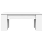 vidaXL Table basse blanc 102x55x42 cm bois d'ingénierie