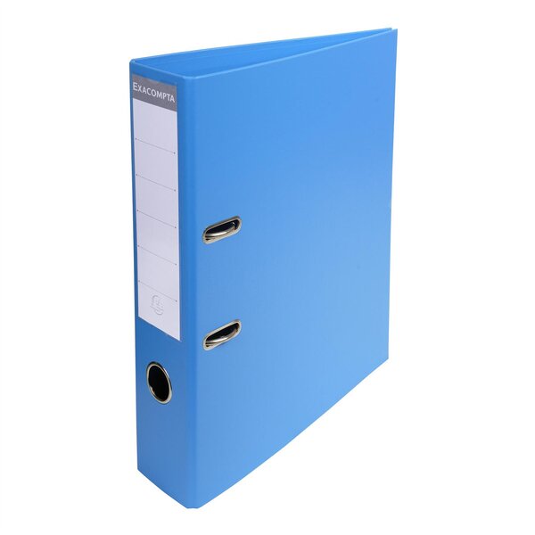 Classeur à levier PVC A4 dos de 70mm. - Bleu EXACOMPTA