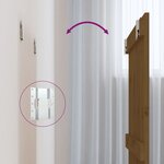 vidaXL Tête de lit murale Marron miel 82 5x3x60 cm Bois massif de pin