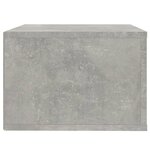 vidaXL Tables de chevet murales 2 Pièces Gris béton 50x36x25 cm