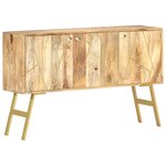 vidaXL Buffet 118x30x75 cm Bois de manguier massif