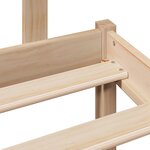 vidaXL Lit bibliothèque sans matelas 120x200 cm bois de pin massif