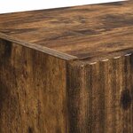 vidaXL Meuble TV mural Chêne fumé 59 5 x 31 x 60 cm Bois d'ingénierie