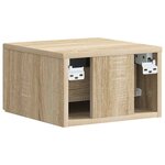 vidaXL Cabinet de chevet mural Chêne Sonoma 34 5 x 33 x 20 cm