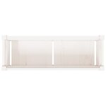 vidaXL Jardinière blanc 90x31x31 cm bois massif de pin