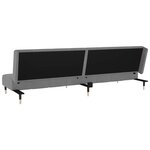 vidaXL Canapé-lit à 2 places gris clair velours