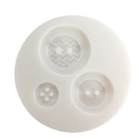 Loisirs créatifs - moule silicone diamètre 7cm - boutons géométriques