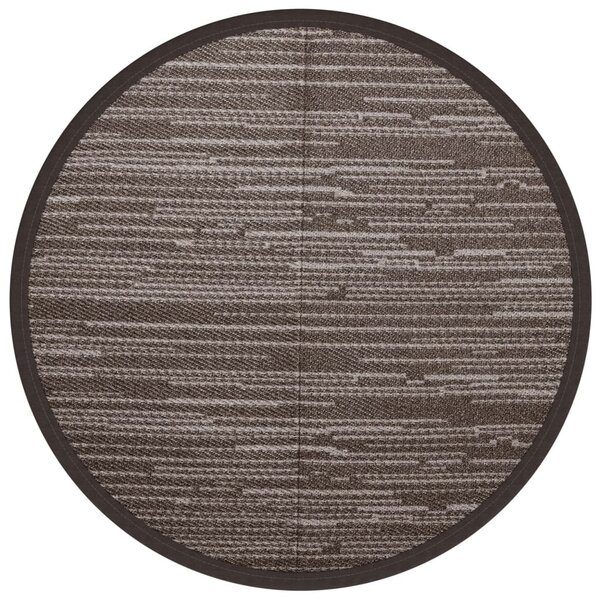 vidaXL Tapis d'extérieur marron Ø200 cm PP
