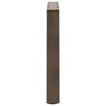 vidaXL Pieds de table basse en forme de V  2 pièces  acier naturel  70 x (42-43 3) cm
