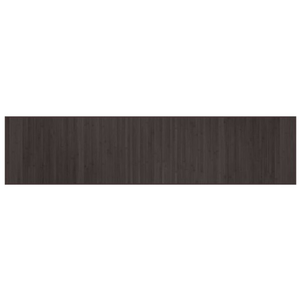 vidaXL Tapis rectangulaire marron foncé 70x300 cm bambou
