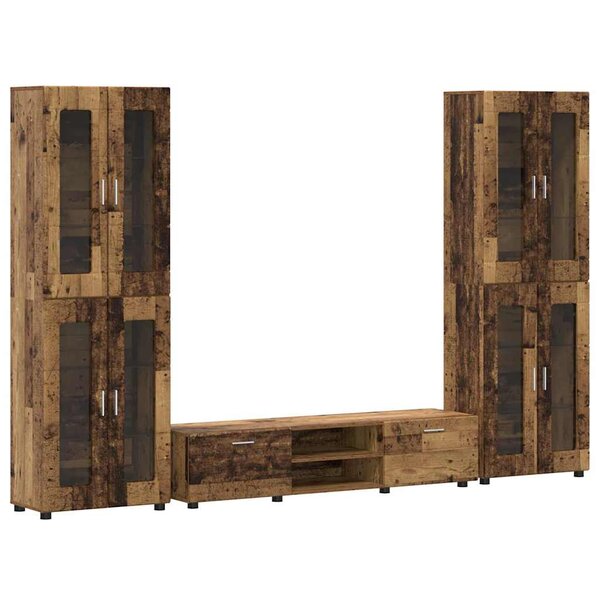 vidaXL Ensemble meuble TV FLORIN Bois ancien Bois d'ingénierie