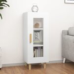 vidaXL Buffet blanc 34 5x34x90 cm bois d'ingénierie