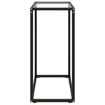 vidaXL Table console Transparent 60x35x75 cm Verre trempé