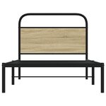 vidaXL Cadre de lit sans matelas 90x190cm chêne sonoma bois ingénierie