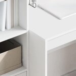 vidaXL Bureau Blanc 80 x 50 x 76 cm Bois d'ingénierie