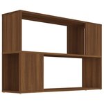 vidaXL Bibliothèque Chêne marron 100x24x63 cm Bois d'ingénierie