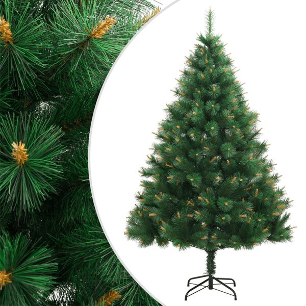 vidaXL Sapin de Noël artificiel à charnières avec support 240 cm