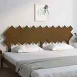 vidaXL Tête de lit Marron miel 196x3x80 5 cm Bois massif de pin