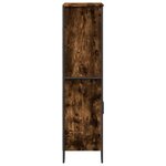 vidaXL Buffet haut chêne fumé 79 5x35 5x137 5 cm bois d'ingénierie