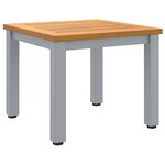 vidaXL Tables de jardin Naturel et gris 45 x 45 x 38 cm
