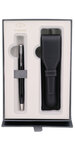 PARKER Sonnet Stylo bille  laque noire  Recharge noire pointe moyenne  Coffret cadeau + étui cuir noir