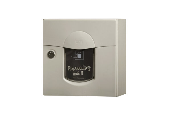 Boîte aux lettres Soléa compact  Ton pierre aspect sablé RAL 1013MS