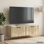 vidaXL Meuble TV mural Chêne Sonoma 98 x 31 x 30 cm Bois d'ingénierie