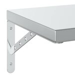 vidaXL Étagères murales 2 Pièces 50x30 cm argenté acier inoxydable